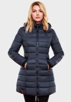 Marikoo Manteaux Courts Manteau D’hiver Abendsternchen Femme Bleu Nuit -Marikoo Boutique 385bcdbc1db7564e4f7d67d933cba890