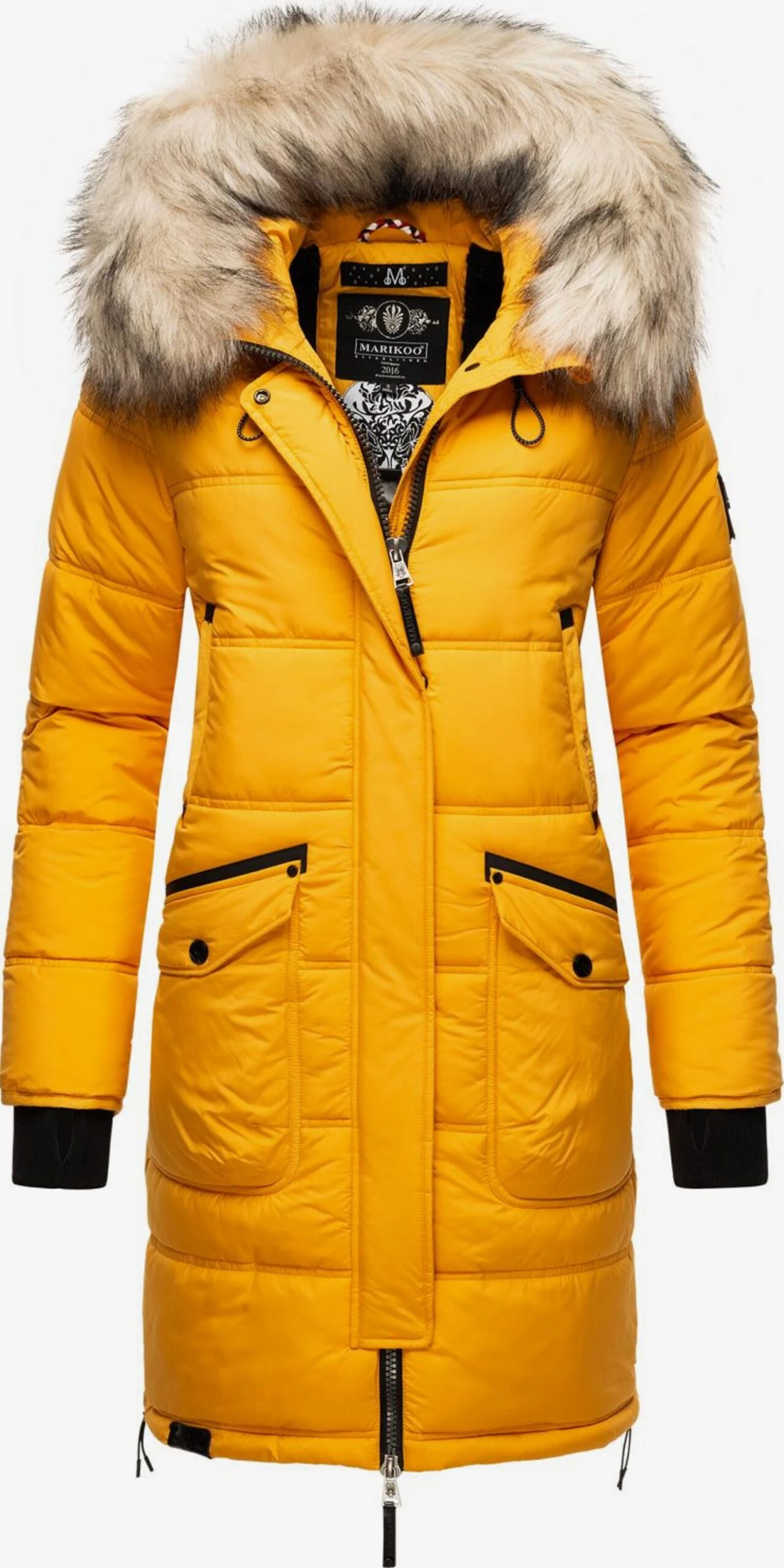 Marikoo Manteaux Dhiver Manteau D’hiver Chaskaa Femme Jaune 3 Marikoo Manteaux Dhiver Manteau D’hiver Chaskaa Femme Jaune