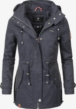 Marikoo Parkas Parka Mi-saison Nyokoo Femme Bleu Nuit