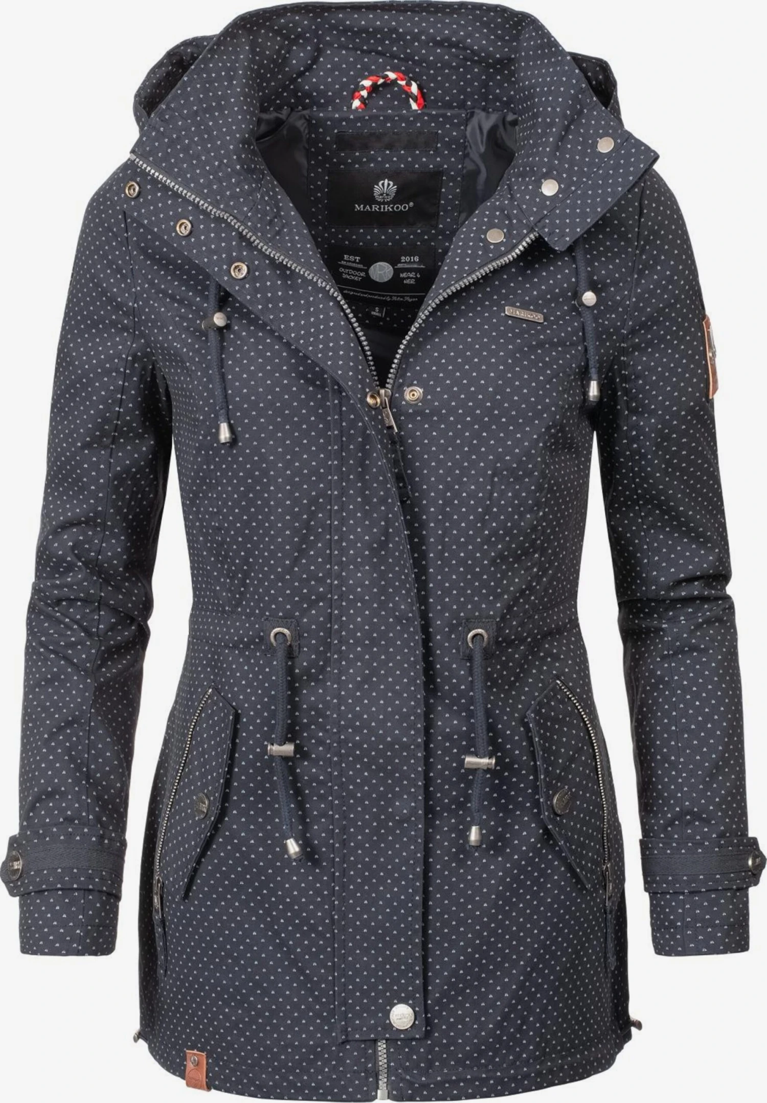 Marikoo Parkas Parka Mi-saison Nyokoo Femme Bleu Nuit 3 Marikoo Parkas Parka Mi-saison Nyokoo Femme Bleu Nuit