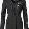 Marikoo Manteaux De Pluie Manteau Fonctionnel Zimtzicke Femme Noir
