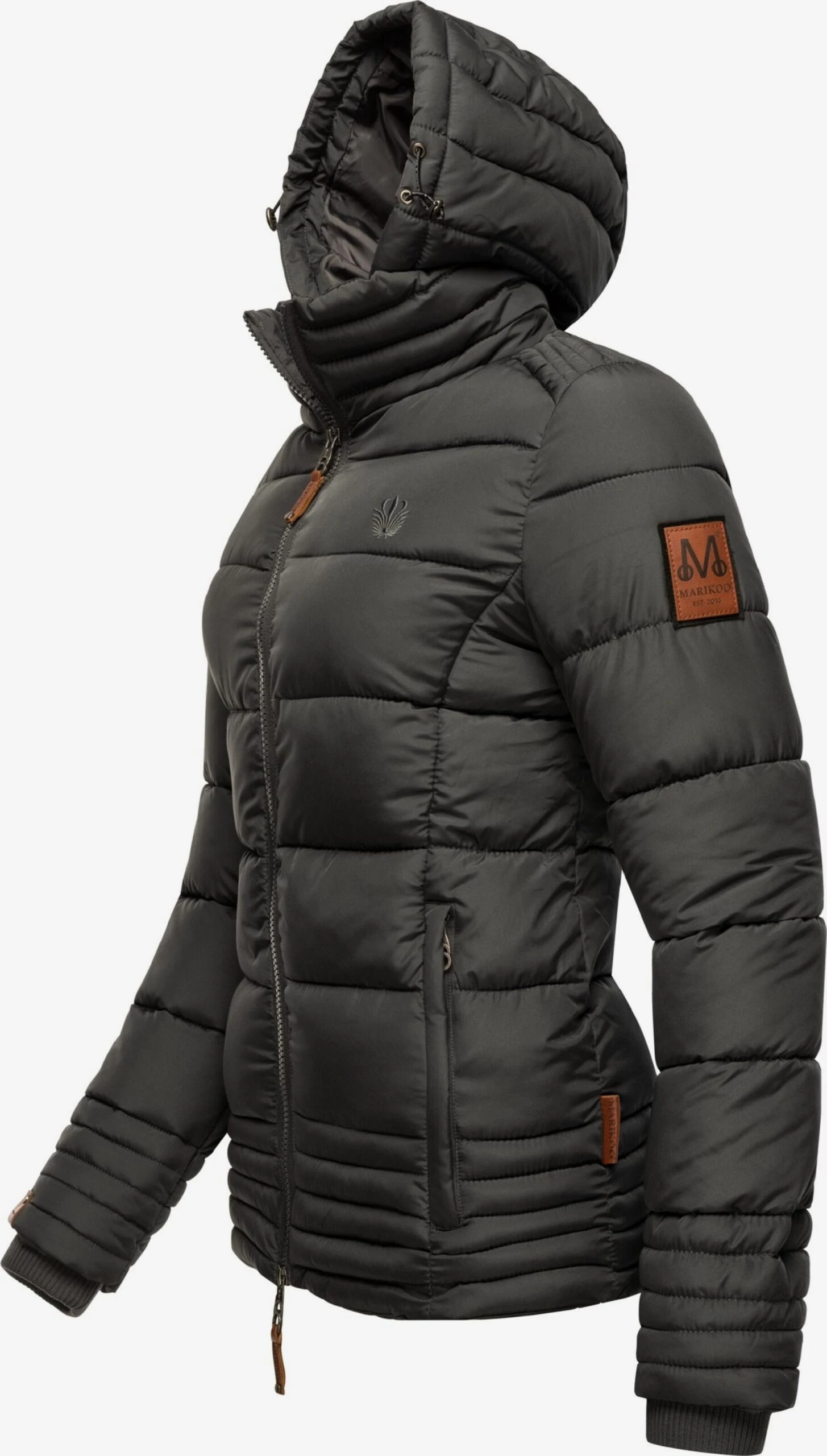 Marikoo Vestes Dhiver Veste D’hiver Sole Femme Anthracite 4 Marikoo Vestes Dhiver Veste D’hiver Sole Femme Anthracite – Image 2