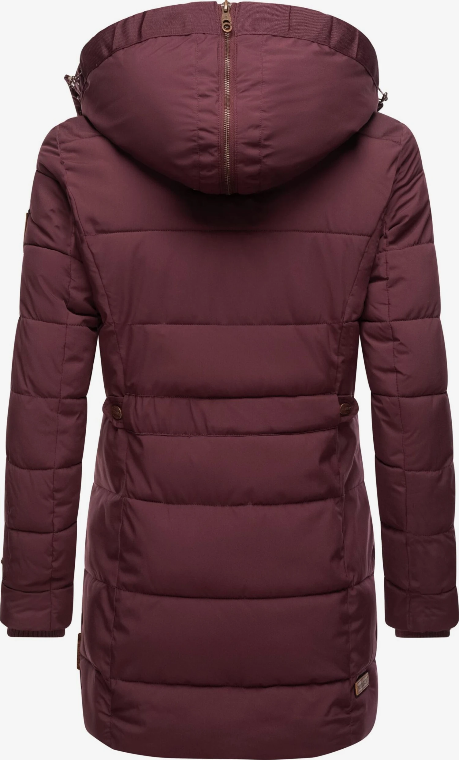 Marikoo Manteaux Courts Manteau D’hiver Femme Bordeaux 6 Marikoo Manteaux Courts Manteau D’hiver Femme Bordeaux – Image 4