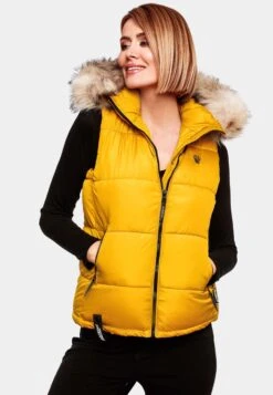 Marikoo Vestes Sans Manches Gilet Eisflöckchen Femme Jaune 18 Marikoo Vestes Sans Manches Gilet Eisflöckchen Femme Jaune -Marikoo Boutique 3e9b0750ba9db46aa234736d3fdf8d55