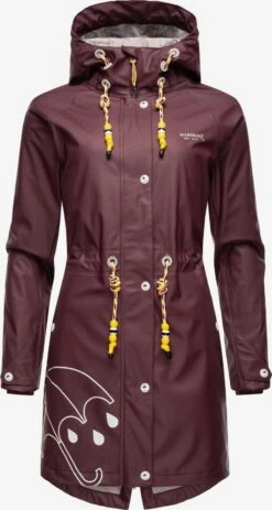 Marikoo Manteaux De Pluie Manteau Fonctionnel Femme Bordeaux