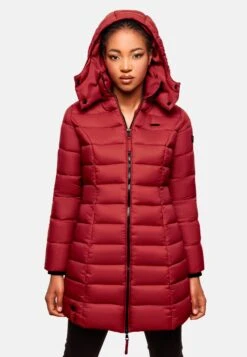 Marikoo Manteaux Courts Manteau D’hiver Abendsternchen Femme Rouge Sang -Marikoo Boutique 3fda223af17232d411b02c2c431e4dae