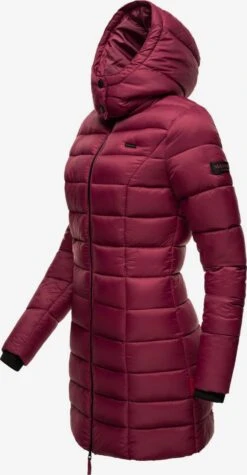 Marikoo Manteaux Courts Manteau D’hiver Abendsternchen Femme Rouge Rubis -Marikoo Boutique 40943cfc3f6eb15ad2c520eb9be218d1