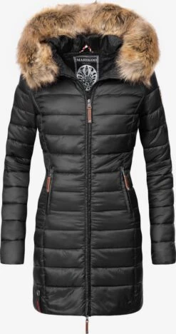 Marikoo Manteaux Dhiver Manteau D’hiver Rose Femme Noir