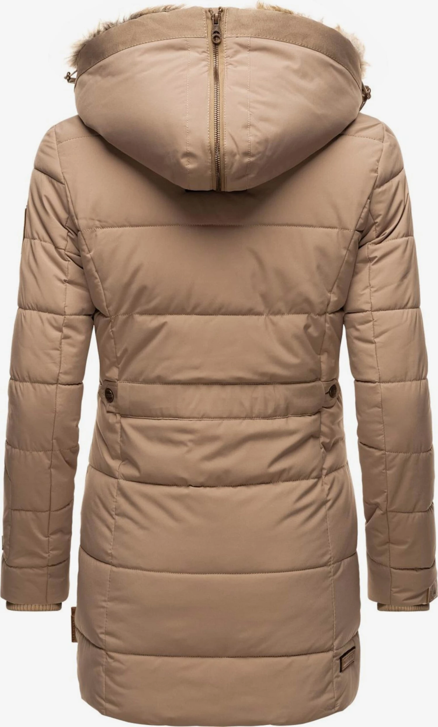 Marikoo Manteaux Courts Manteau D’hiver Femme Marron 6 Marikoo Manteaux Courts Manteau D’hiver Femme Marron – Image 4