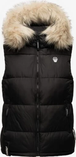 Marikoo Vestes Sans Manches Gilet Eisflöckchen Femme Noir -Marikoo Boutique 46f6ab0f567c6a9aa23ea5593ffb114e