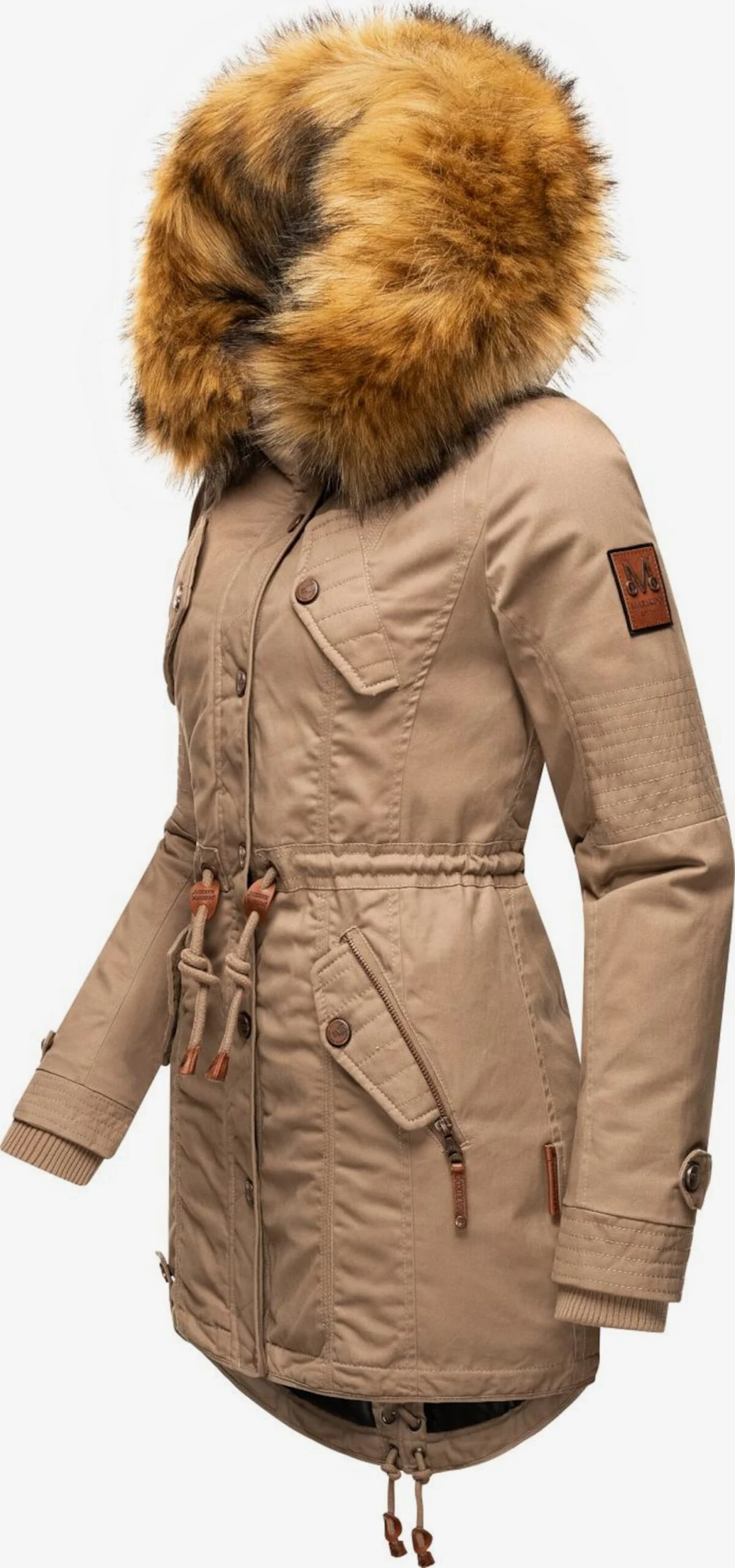 Marikoo Parkas Parka D’hiver La Viva Femme Beige Clair 4 Marikoo Parkas Parka D’hiver La Viva Femme Beige Clair – Image 2