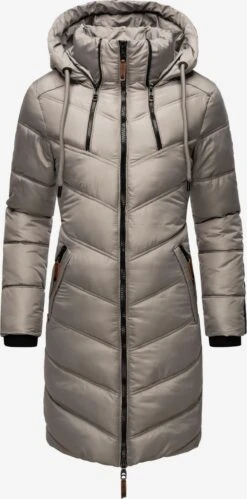 Marikoo Manteaux Dhiver Manteau D’hiver Armasa Femme Gris