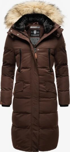 Marikoo Manteaux Dhiver Manteau D’hiver Schneesternchen Femme Marron