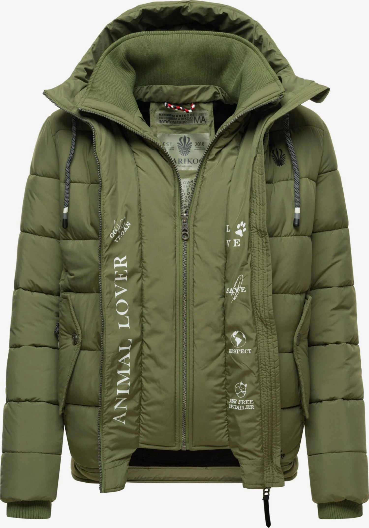 Marikoo Vestes Dhiver Veste D’hiver Taisaa Femme Olive 7 Marikoo Vestes Dhiver Veste D’hiver Taisaa Femme Olive – Image 5