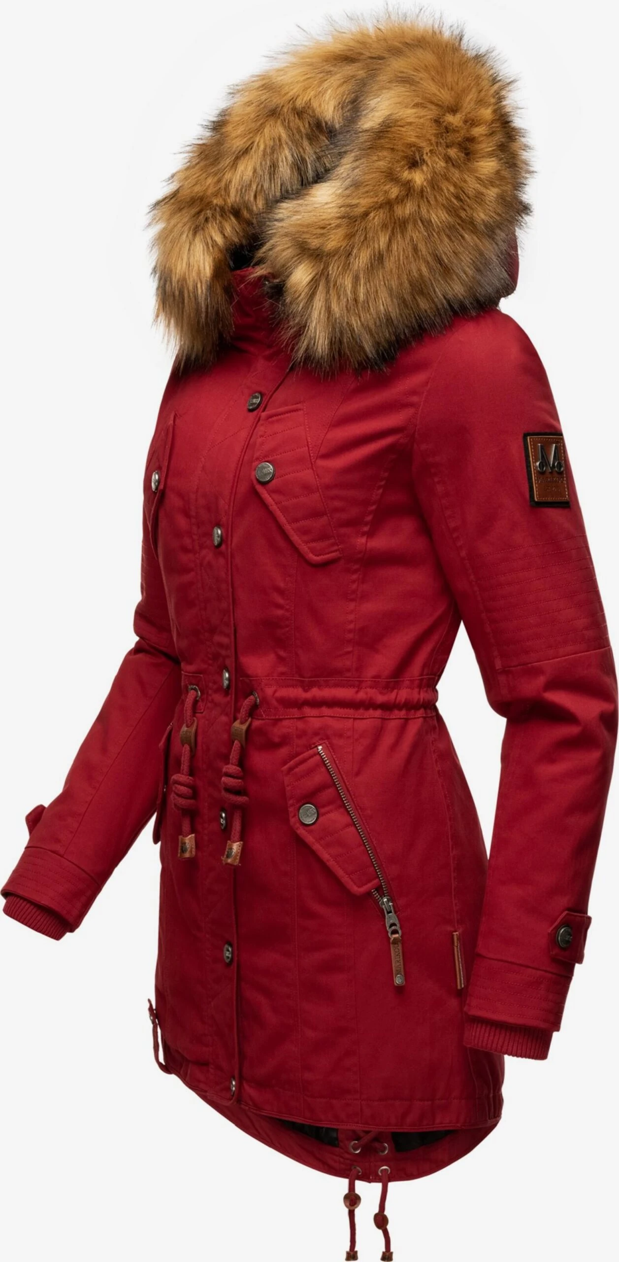 Marikoo Parkas Parka D’hiver La Viva Femme Rouge 4 Marikoo Parkas Parka D’hiver La Viva Femme Rouge – Image 2