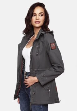 Marikoo Parkas Parka Mi-saison Nyokoo Femme Anthracite -Marikoo Boutique 4cdf4a2cd82c2ce791f72eee5ac20a77