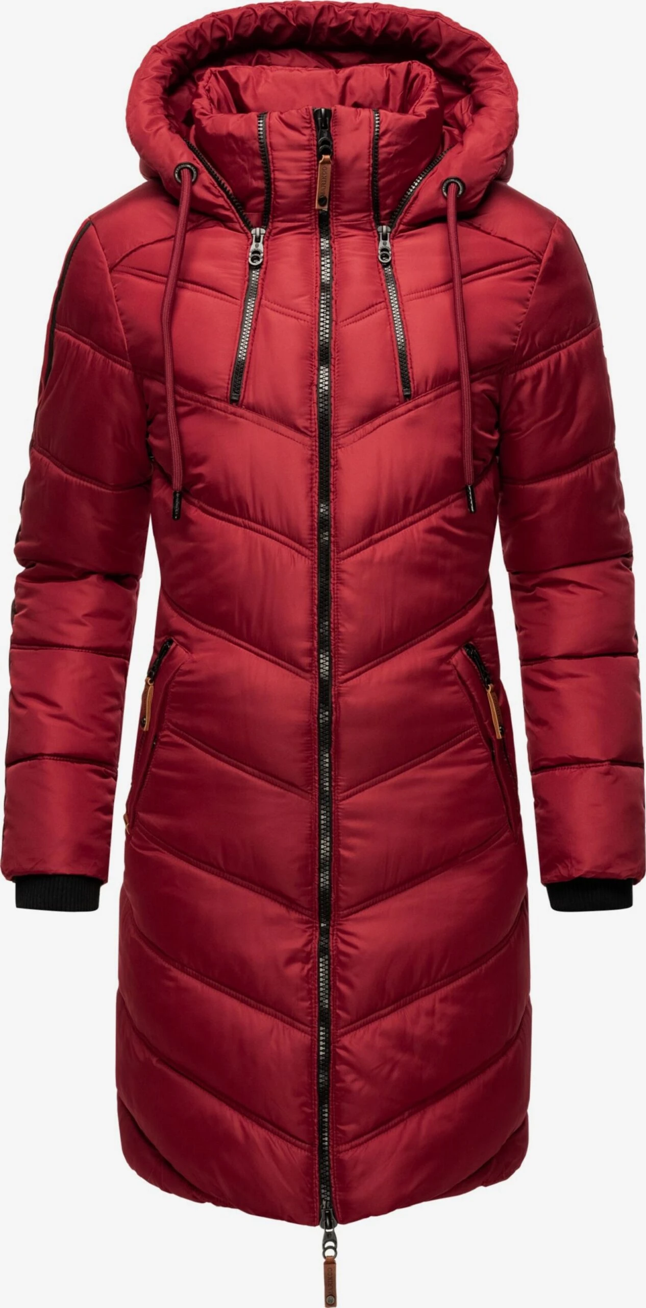 Marikoo Manteaux Dhiver Manteau D’hiver Armasa Femme Rouge / Rouge Sang 3 Marikoo Manteaux Dhiver Manteau D’hiver Armasa Femme Rouge / Rouge Sang