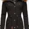 Marikoo Parkas Parka D’hiver La Viva Femme Noir