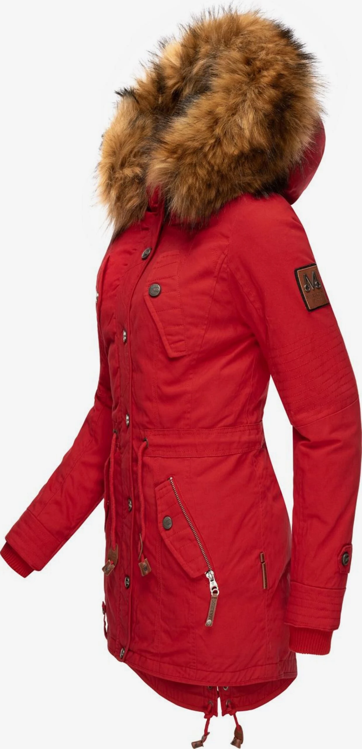 Marikoo Parkas Parka D’hiver La Viva Femme Rouge Clair 4 Marikoo Parkas Parka D’hiver La Viva Femme Rouge Clair – Image 2