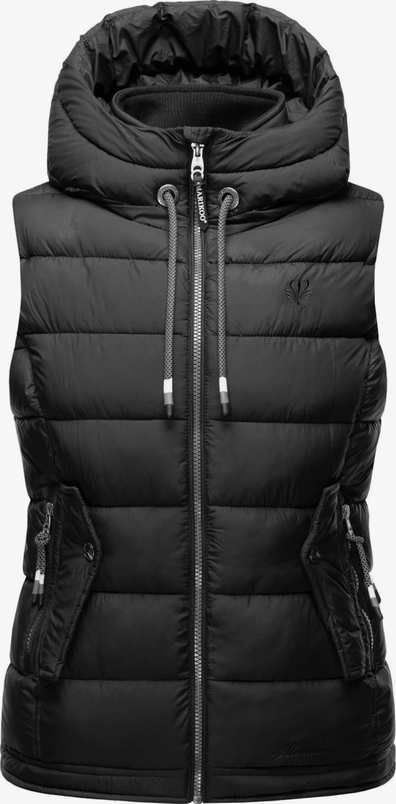 Marikoo Vestes Sans Manches Gilet Taisaa Femme Noir 4 Marikoo Vestes Sans Manches Gilet Taisaa Femme Noir – Image 2