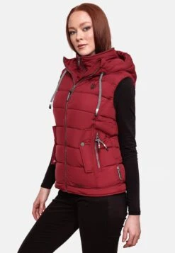 Marikoo Vestes Sans Manches Gilet Taisaa Femme Rouge -Marikoo Boutique 587c466c471d80e10752e5e43f00a57e