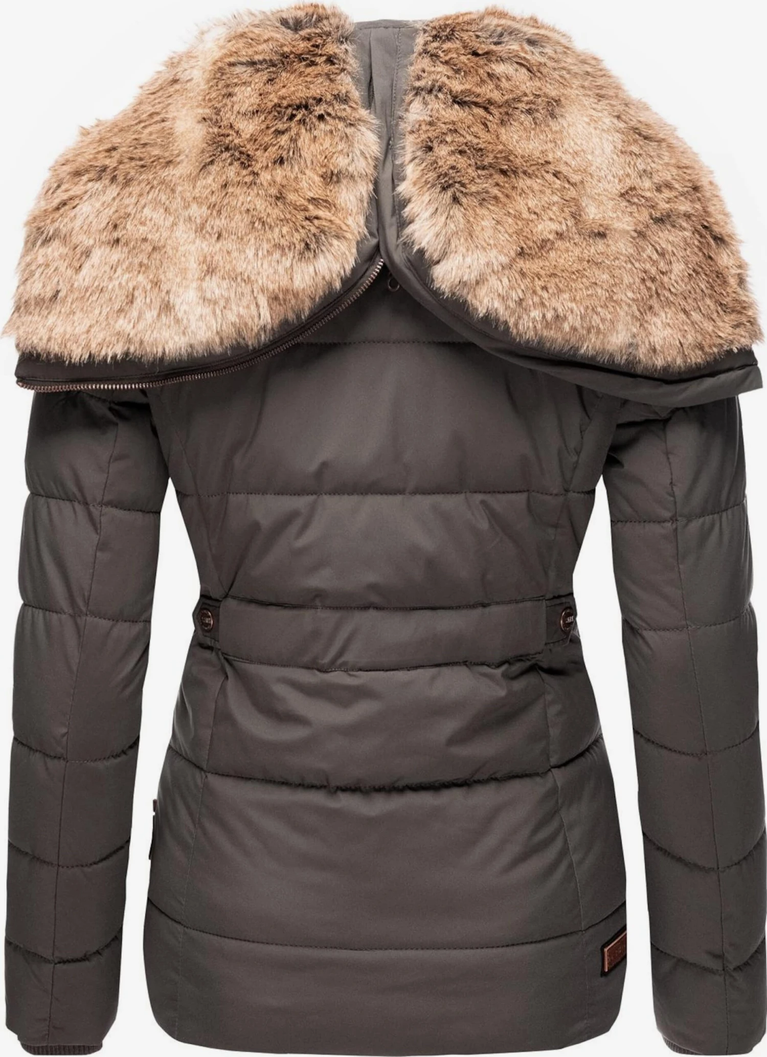 Marikoo Vestes Matelassées Veste D’hiver Nekoo Femme Taupe 6 Marikoo Vestes Matelassées Veste D’hiver Nekoo Femme Taupe – Image 5