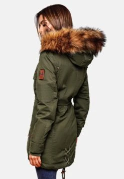 Marikoo Parkas Parka D’hiver Femme Kaki -Marikoo Boutique 5a35bf555a1951f55d4c46ae217251fd