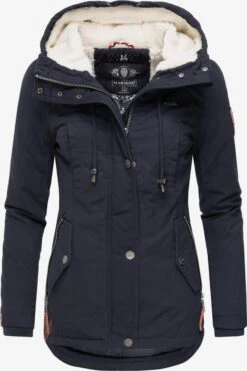 Marikoo Vestes Dhiver Veste D’hiver Bikoo Femme Bleu Nuit
