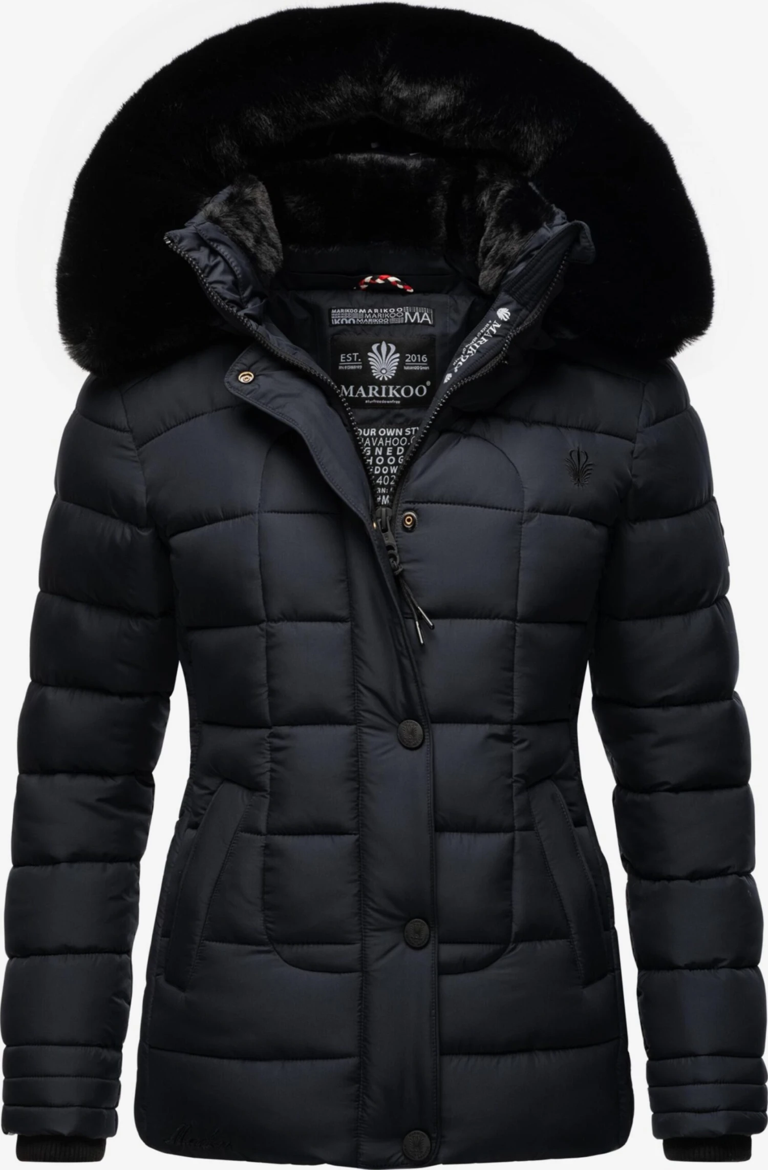 Marikoo Vestes Dhiver Veste D’hiver Qesra Femme Bleu Nuit 3 Marikoo Vestes Dhiver Veste D’hiver Qesra Femme Bleu Nuit