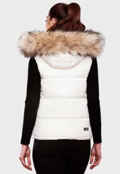 Marikoo Vestes Sans Manches Gilet Eisflöckchen Femme Blanc Cassé -Marikoo Boutique 5e9d56df2941a63a9fcd096f9e512729