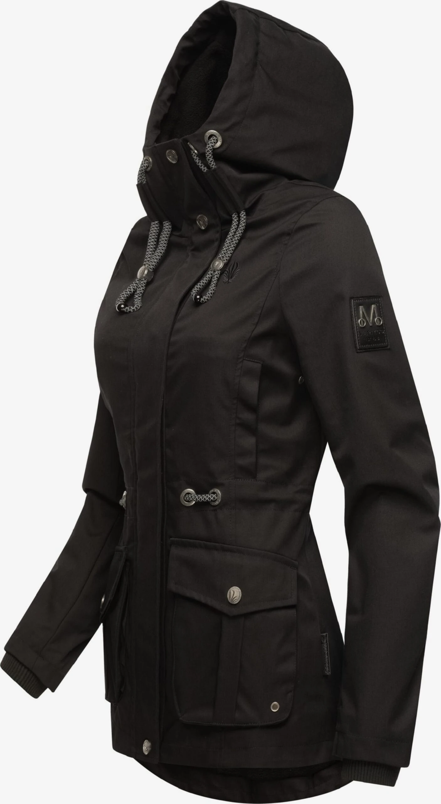Marikoo Parkas Parka Mi-saison Babetaa Femme Noir 4 Marikoo Parkas Parka Mi-saison Babetaa Femme Noir – Image 2