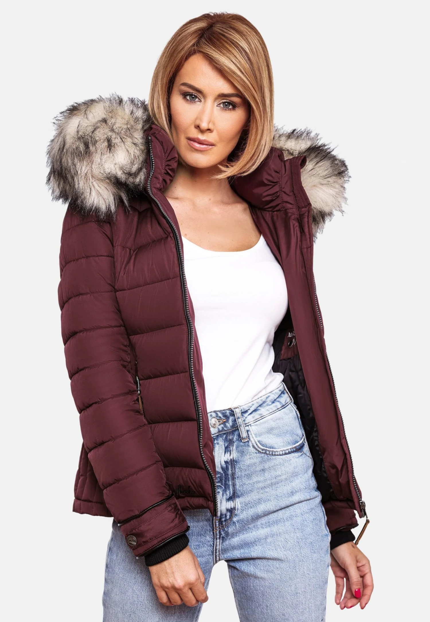 Marikoo Vestes Dhiver Veste D’hiver Lerikaa Femme Bordeaux 11 Marikoo Vestes Dhiver Veste D’hiver Lerikaa Femme Bordeaux – Image 9