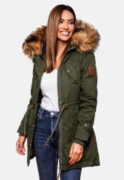 Marikoo Parkas Parka D’hiver Femme Kaki -Marikoo Boutique 610a2c7b8a0cbcfd061e91fc3e003515