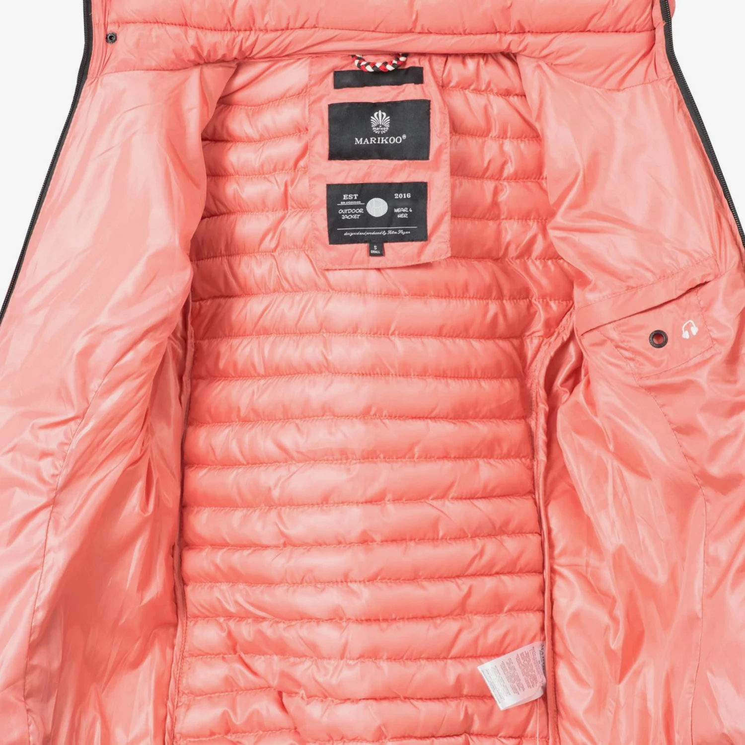 Marikoo Vestes De Mi-saison Veste Mi-saison Samtpfote Femme Corail 6 Marikoo Vestes De Mi-saison Veste Mi-saison Samtpfote Femme Corail – Image 4