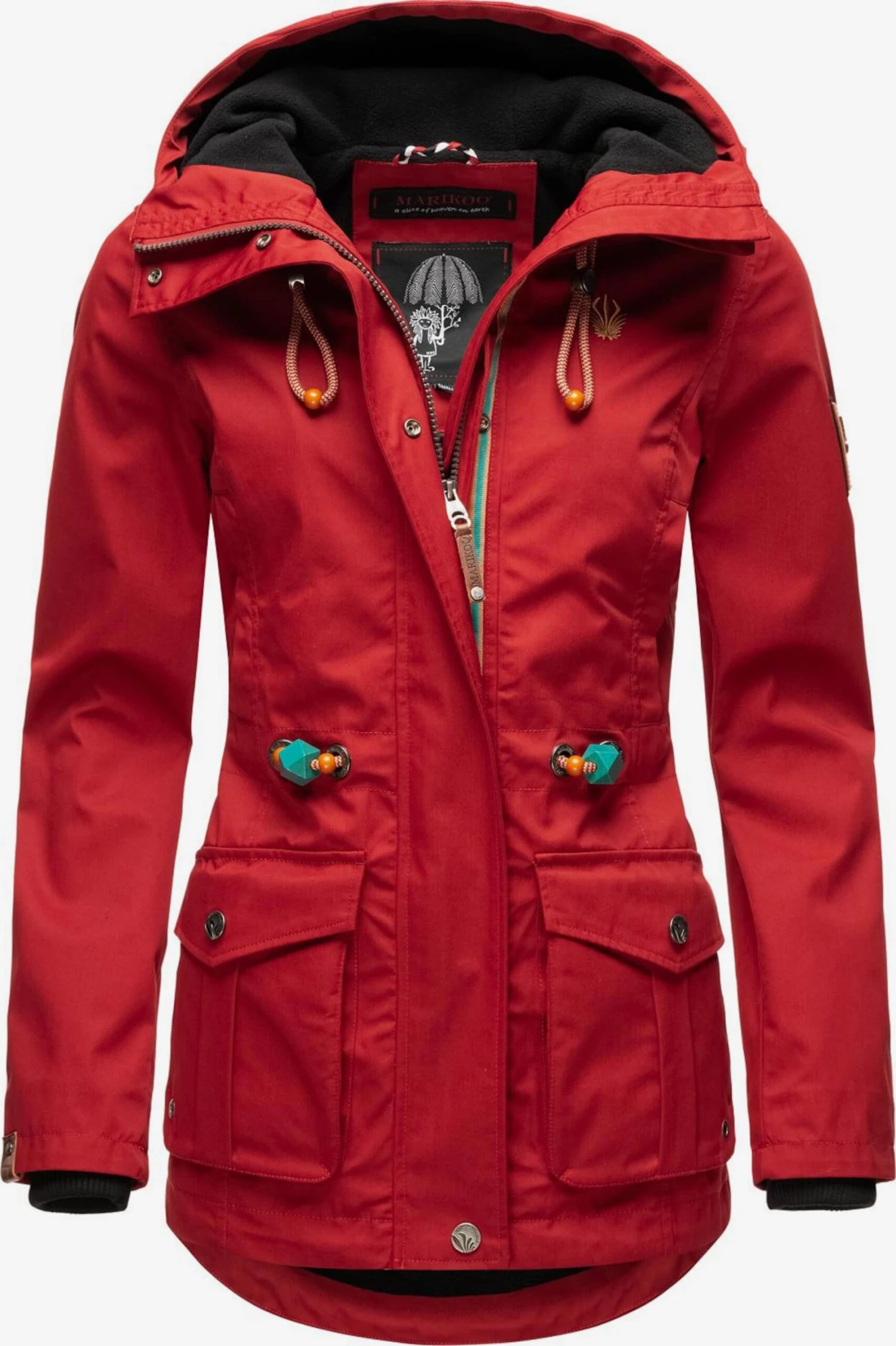 Marikoo Vestes De Mi-saison Veste Mi-saison Babetaa Femme Rouge Cerise 3 Marikoo Vestes De Mi-saison Veste Mi-saison Babetaa Femme Rouge Cerise