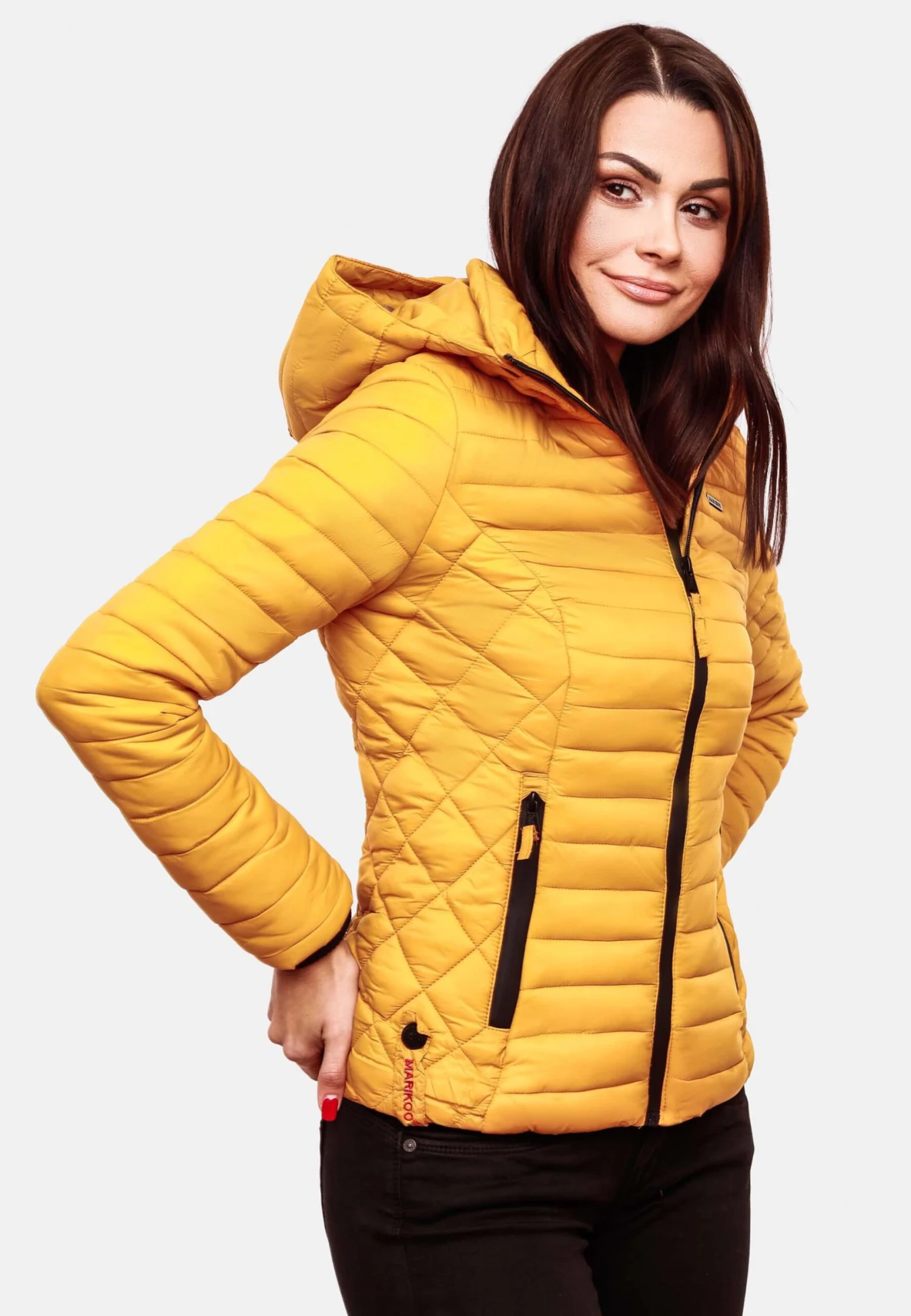 Marikoo Vestes De Mi-saison Veste Mi-saison Samtpfote Femme Moutarde 7 Marikoo Vestes De Mi-saison Veste Mi-saison Samtpfote Femme Moutarde – Image 5