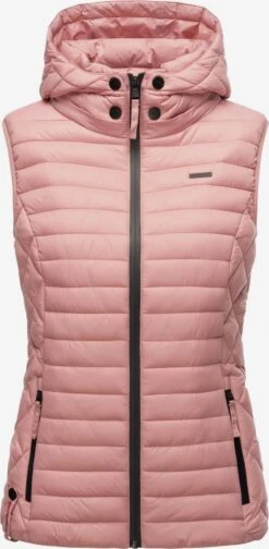 Marikoo Vestes Sans Manches Gilet Hasenpfote Femme Rose