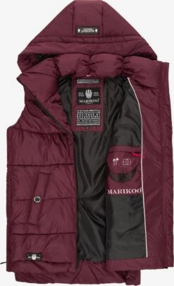 Marikoo Vestes Sans Manches Gilet Zarinaa Femme Bordeaux -Marikoo Boutique 675d0ebc07ec19f07cc3579c8bfed0ec