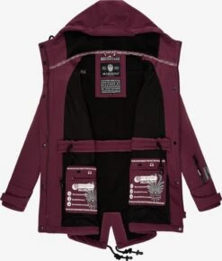Marikoo Manteaux De Pluie Manteau Fonctionnel Zimtzicke Femme Bordeaux -Marikoo Boutique 69335eb6718d0310434e4e398532b795