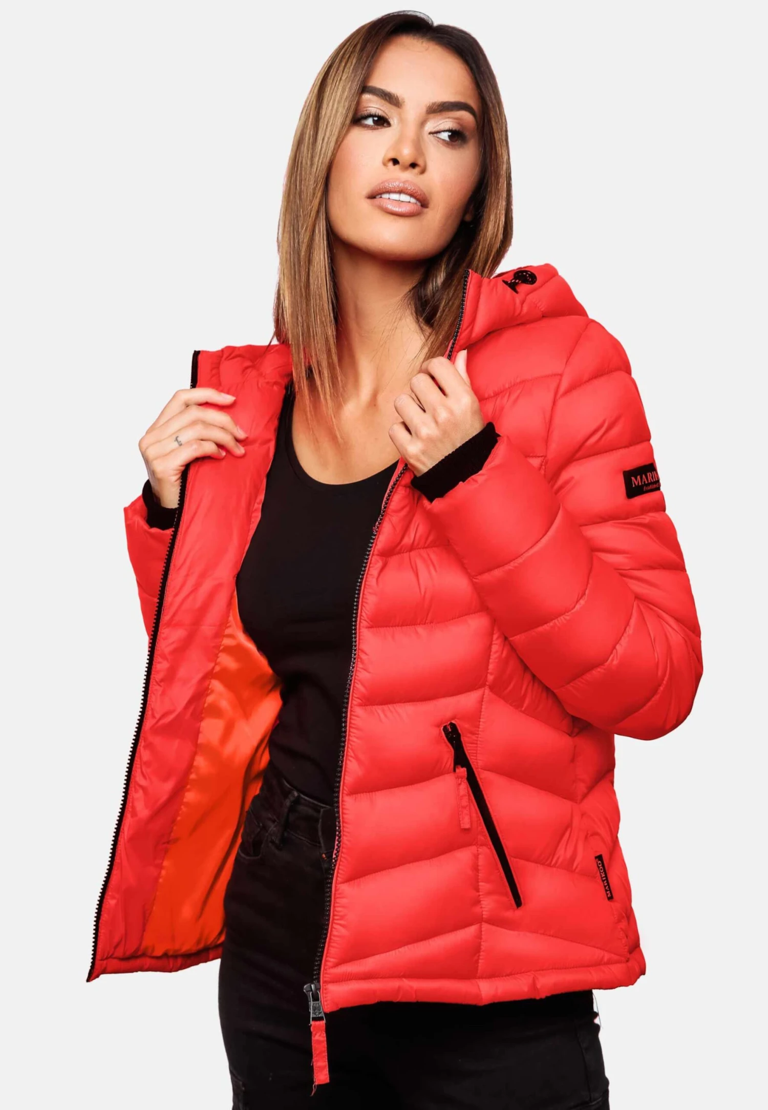 Marikoo Vestes De Mi-saison Veste Mi-saison Kuala Femme Rouge Néon 9 Marikoo Vestes De Mi-saison Veste Mi-saison Kuala Femme Rouge Néon – Image 7