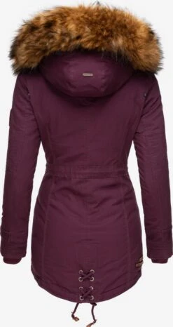 Marikoo Parkas Parka D’hiver Femme Lie De Vin -Marikoo Boutique 6b3806fde1472c93b4c1b60428b947c7