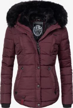 Marikoo Vestes Dhiver Veste D’hiver Lotusblüte Femme Bourgogne