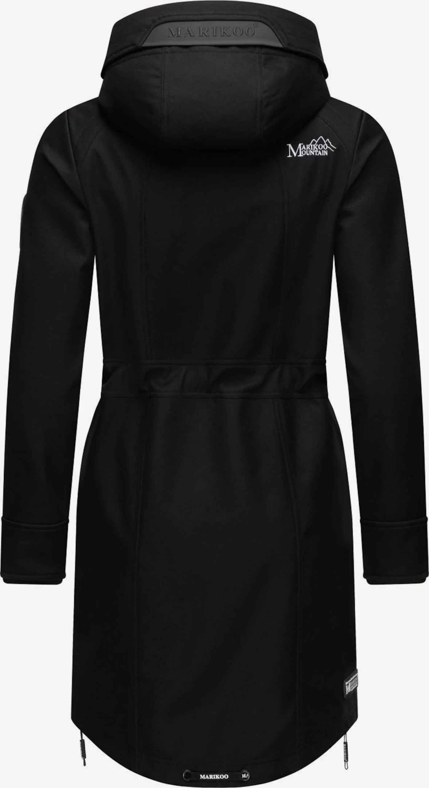 Marikoo Parkas Parka Mi-saison Femme Noir 5 Marikoo Parkas Parka Mi-saison Femme Noir – Image 3