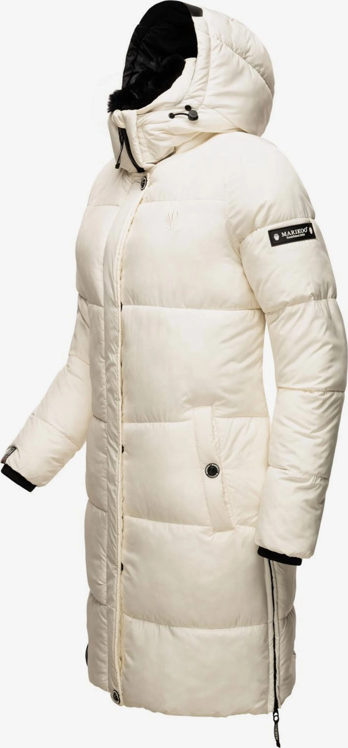 Marikoo Manteaux Dhiver Manteau D’hiver Femme Blanc 4 Marikoo Manteaux Dhiver Manteau D’hiver Femme Blanc – Image 2