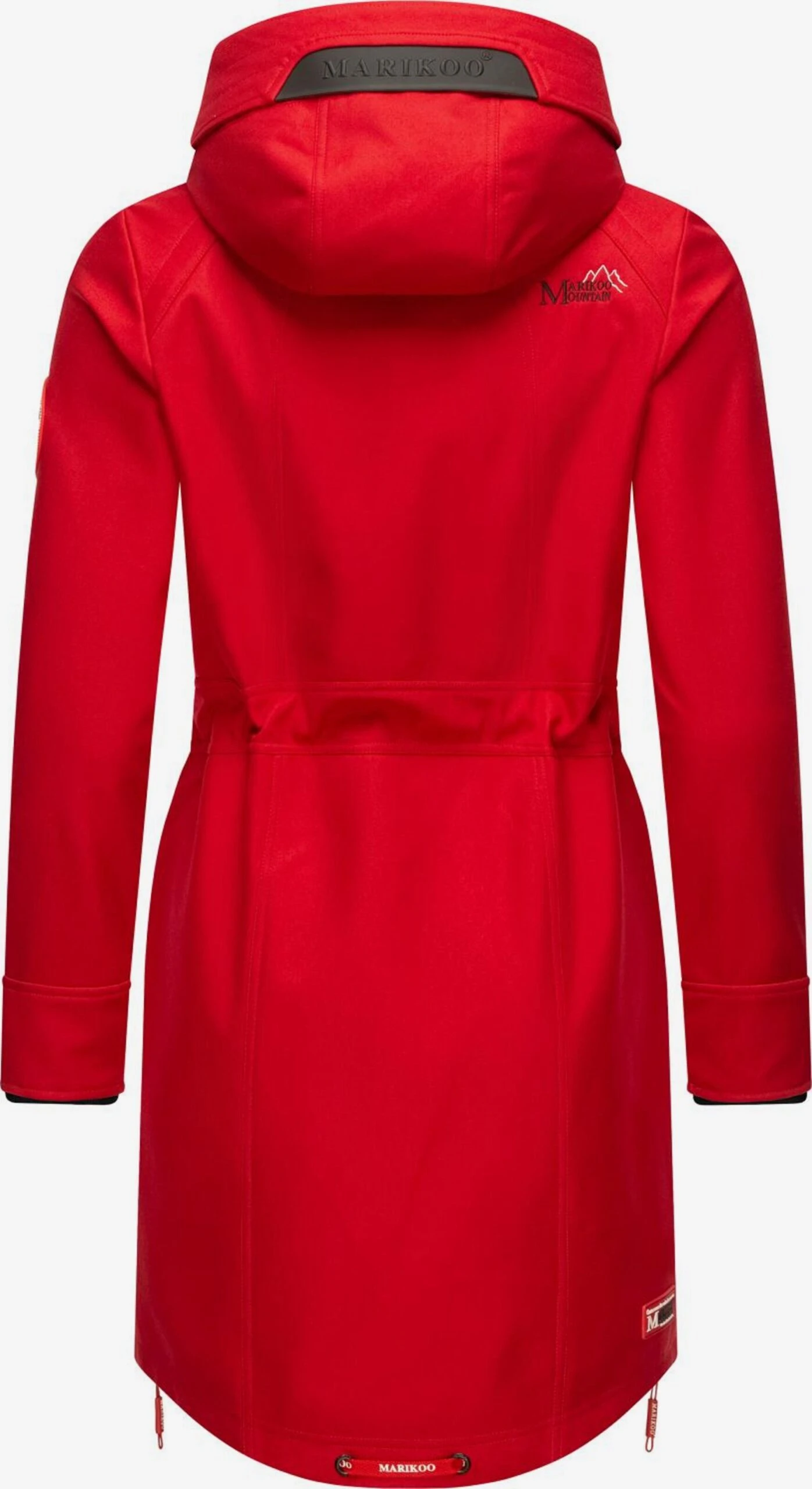 Marikoo Parkas Parka Mi-saison Femme Rouge Feu 6 Marikoo Parkas Parka Mi-saison Femme Rouge Feu – Image 4