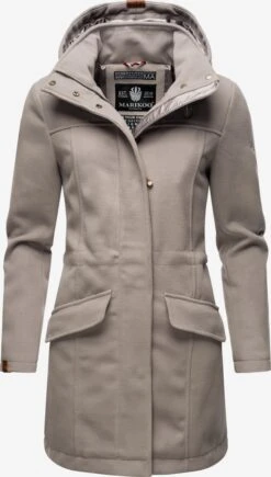 Marikoo Manteaux Dhiver Manteau D’hiver Femme Gris Fumé