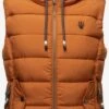 Marikoo Vestes Sans Manches Gilet Taisaa Femme Caramel -Marikoo Boutique 7af739933fc44cdf613487e93f00de88