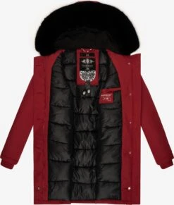 Marikoo Parkas Parka D’hiver Karmaa Femme Rouge -Marikoo Boutique 7bc6c626a895c604635c05928823a10a