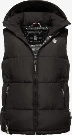 Marikoo Vestes Sans Manches Gilet Eisflöckchen Femme Noir -Marikoo Boutique 801eb2384aaab81605c3815180c112c9