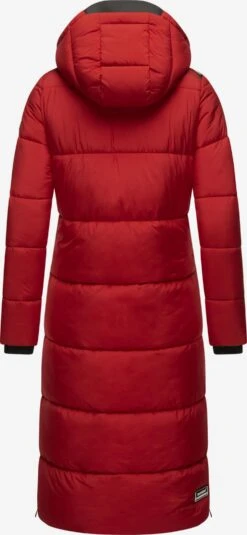 Marikoo Manteaux Dhiver Manteau D’hiver Femme Rouge Rubis -Marikoo Boutique 812b7618431ed326beb20654a9c85550